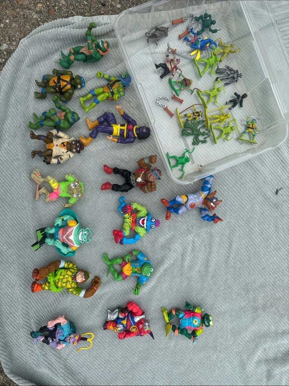 Playmates Toys Teenage Mutant Ninja Turtles Vintage Action Figure Lot Assorted